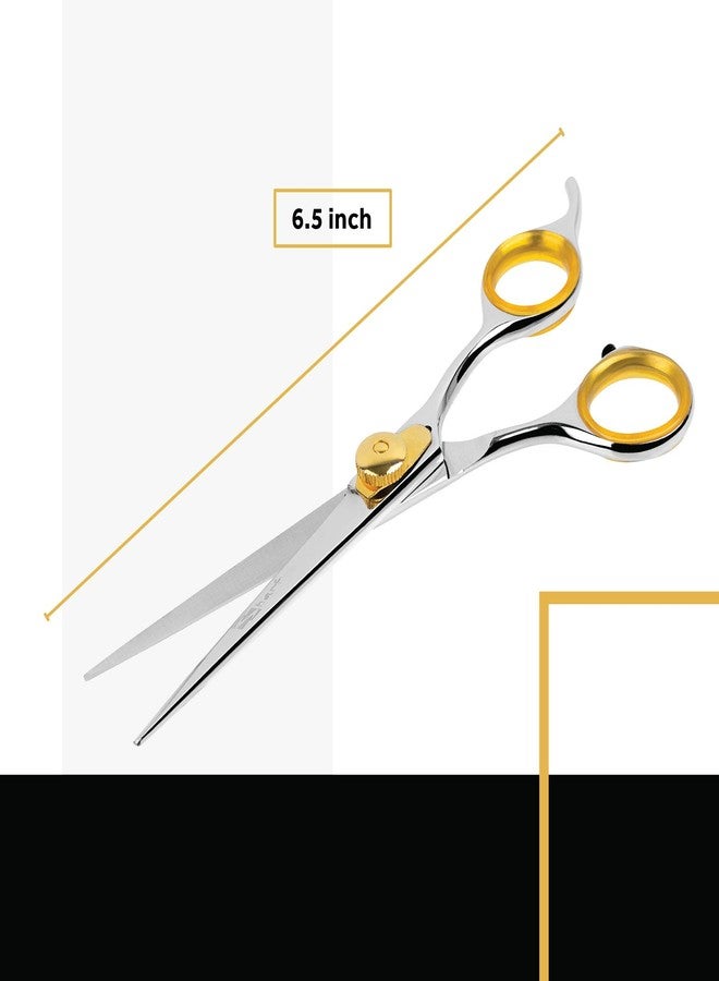 Sharf Gold Touch Pet Grooming Shear | Straight Cat & Dog Grooming Scissors | 6.5 Inch | 440c Japanese Stainless Steel Pet Dog Shearing Scissors | Animal Shears with Removable Comfort Rings - Image 4